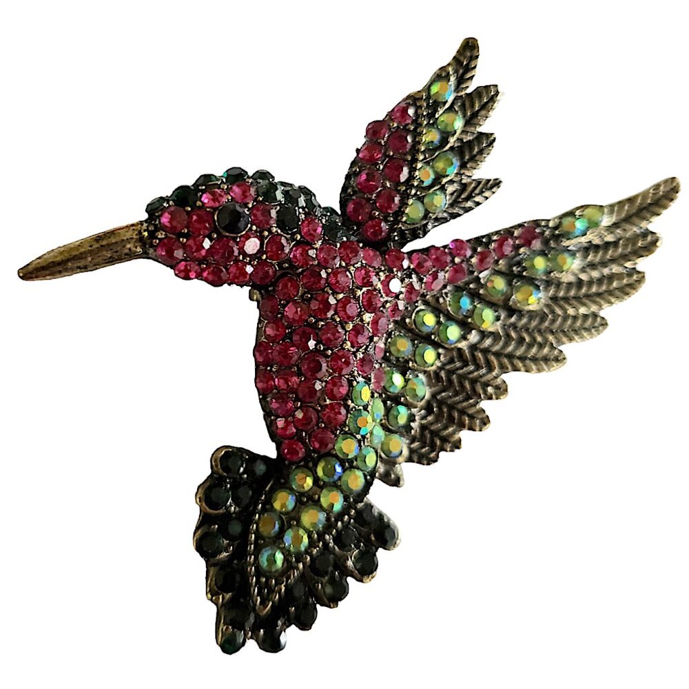 Vintage Hummingbird Brooch Pin